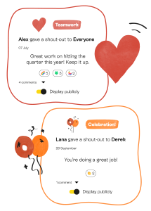 stribe shout-out and employee recognition tool