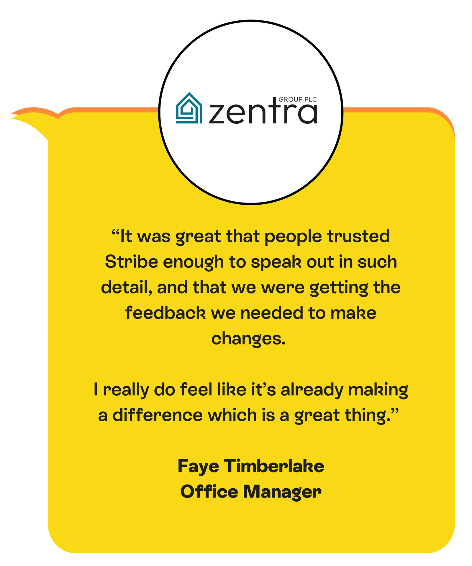 zentra testimonial for stribe