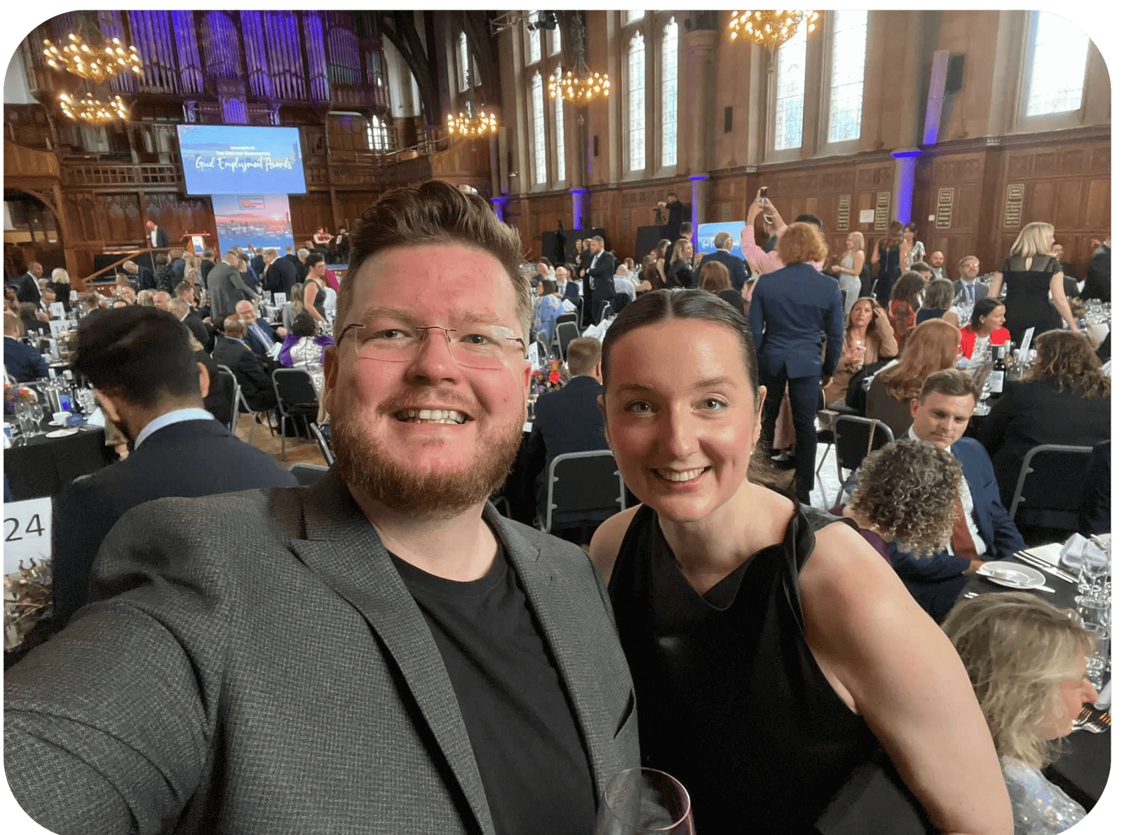 Stribe's CEO and COO at the good employment awards 2024